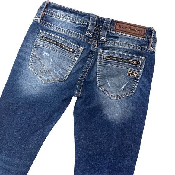 Women's Rock Revival Distressed Straight Leg Joyelle Jeans - Picture 3 of 7